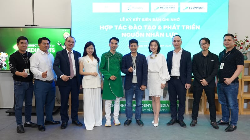 Đại diện Sconnect, Kstudy, Phoenix và Sconnect Việt Nam tại lễ ký kết MOU