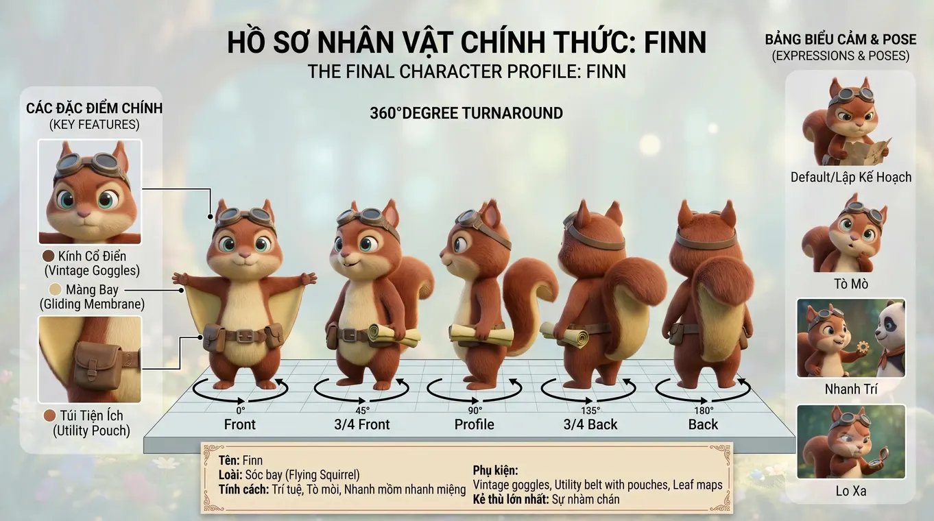 Hồ sơ nhân vật hoạt hình, Học viên AI Media