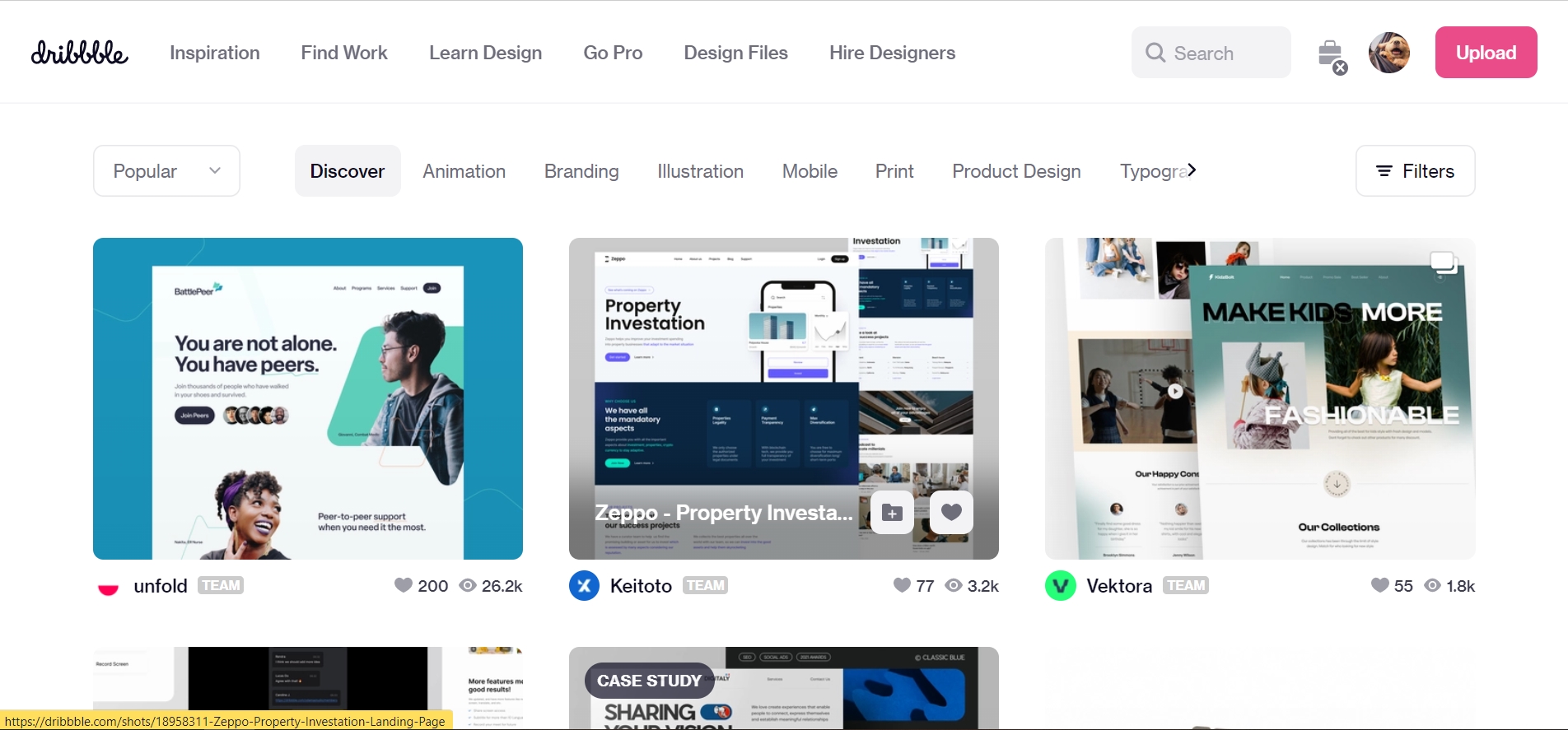 Dribbble - nguồn poster đẹp