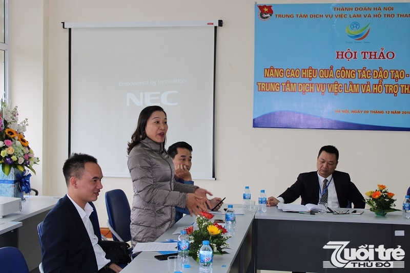 Đại diện doanh nghiệp phát biểu