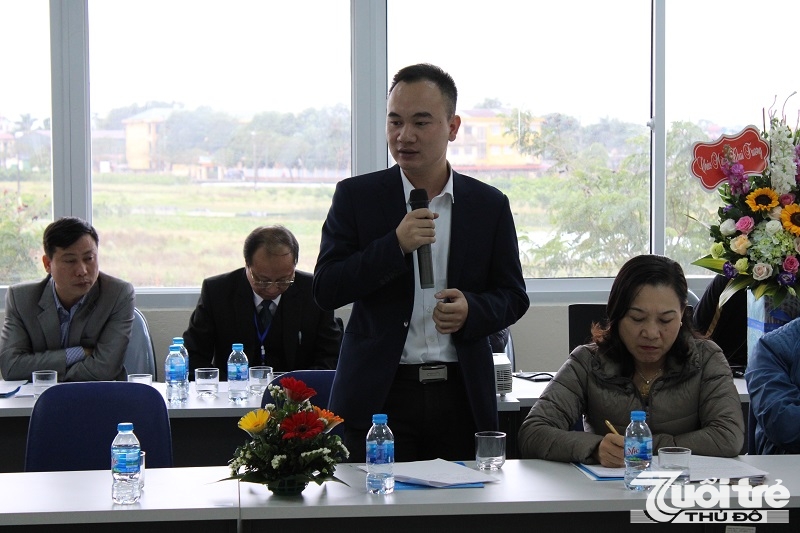 Ông Nguyễn Đình Khiêm đại diện Học viện Kstudy phát biểu