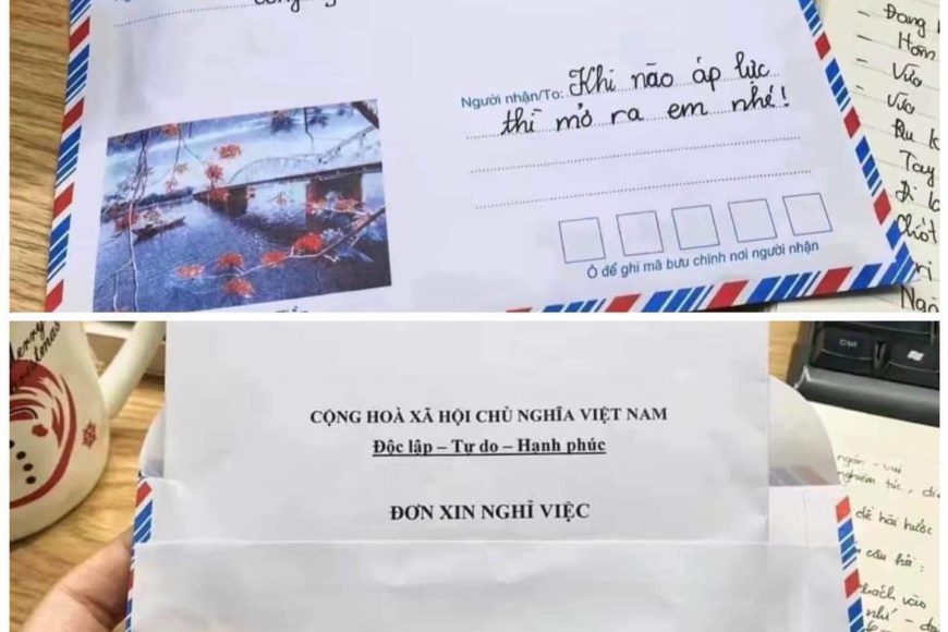 nếu áp lực quá hãy xin nghỉ việc