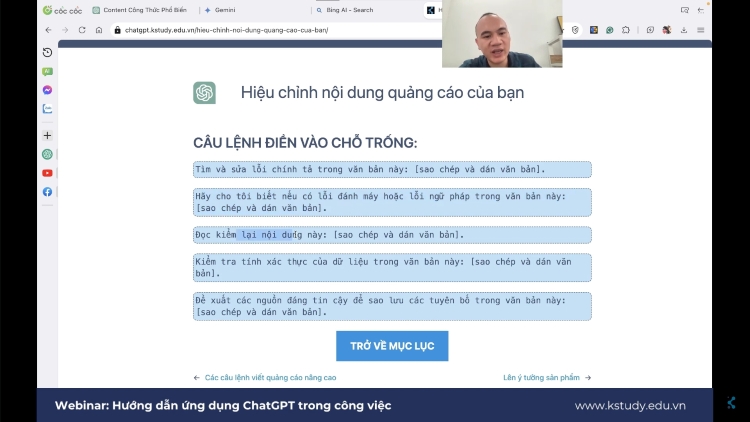 Recap webinar: hướng dẫn ứng dụng chatgpt trong công việc 3 Prompts cho chatgpt