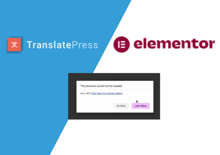 sửa lỗi translatepress xung đột với elementor