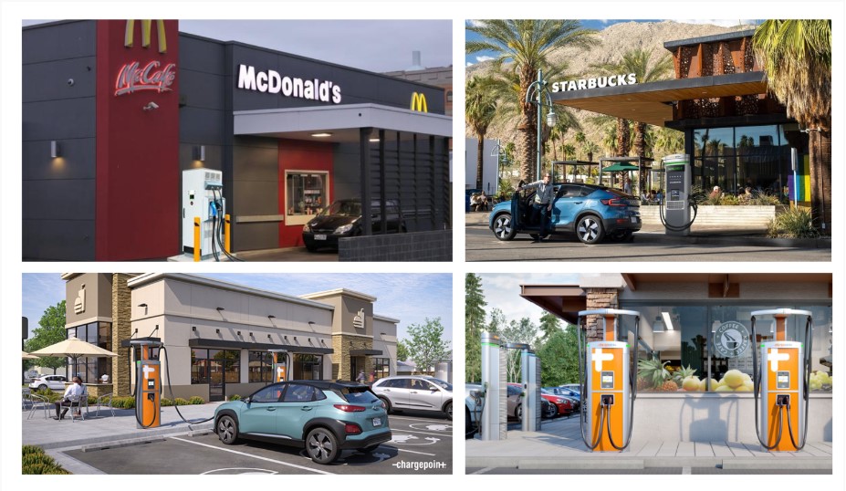 Trạm sạc nhượng quyền V-Green: Giải Mã Nước Cờ Chiến Lược 'Đỉnh Cao' Của VinFast Tái Định Hình Thị Trường Xe Điện Việt Nam 2 Hệ sinh thái trạm sạc kết hợp siêu thị tại nước ngoài