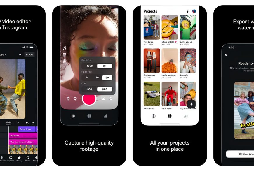 ứng dụng meta edits dùng để chỉnh sửa video thay cho capcut