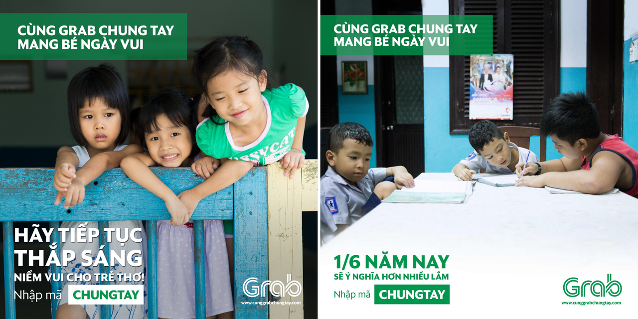 Bí kíp marketing ngày tết thiếu nhi: khi nụ cười của trẻ nhỏ là cánh cửa đến trái tim phụ huynh 5 Chien dich grab