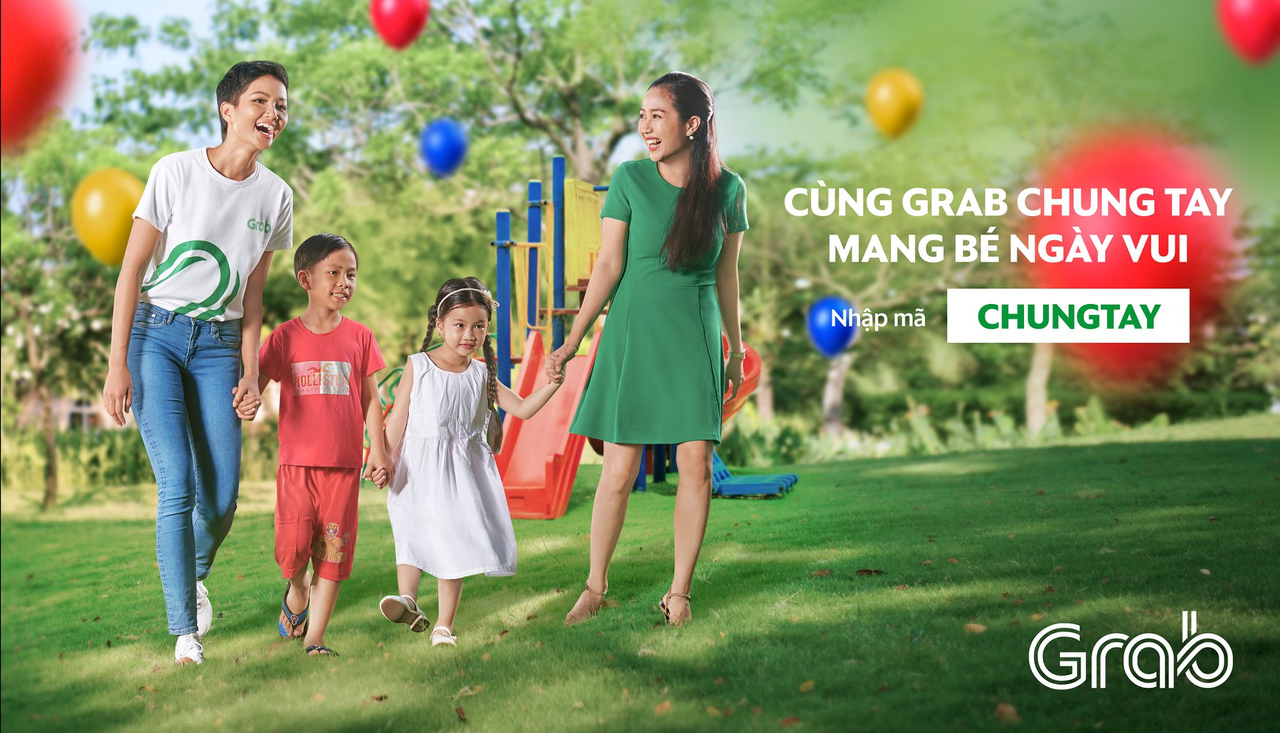 Bí kíp marketing ngày tết thiếu nhi: khi nụ cười của trẻ nhỏ là cánh cửa đến trái tim phụ huynh 3 Cung grab chung tay mang be ngay vui