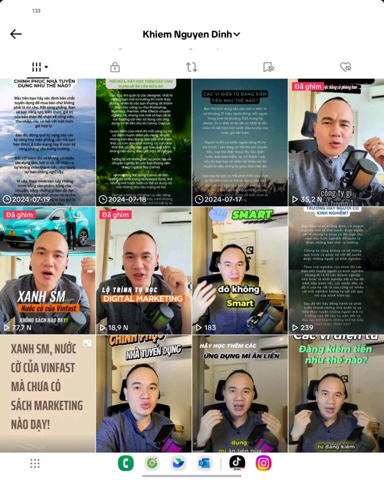 Kênh Tiktok Khiem Nguye n Dinh