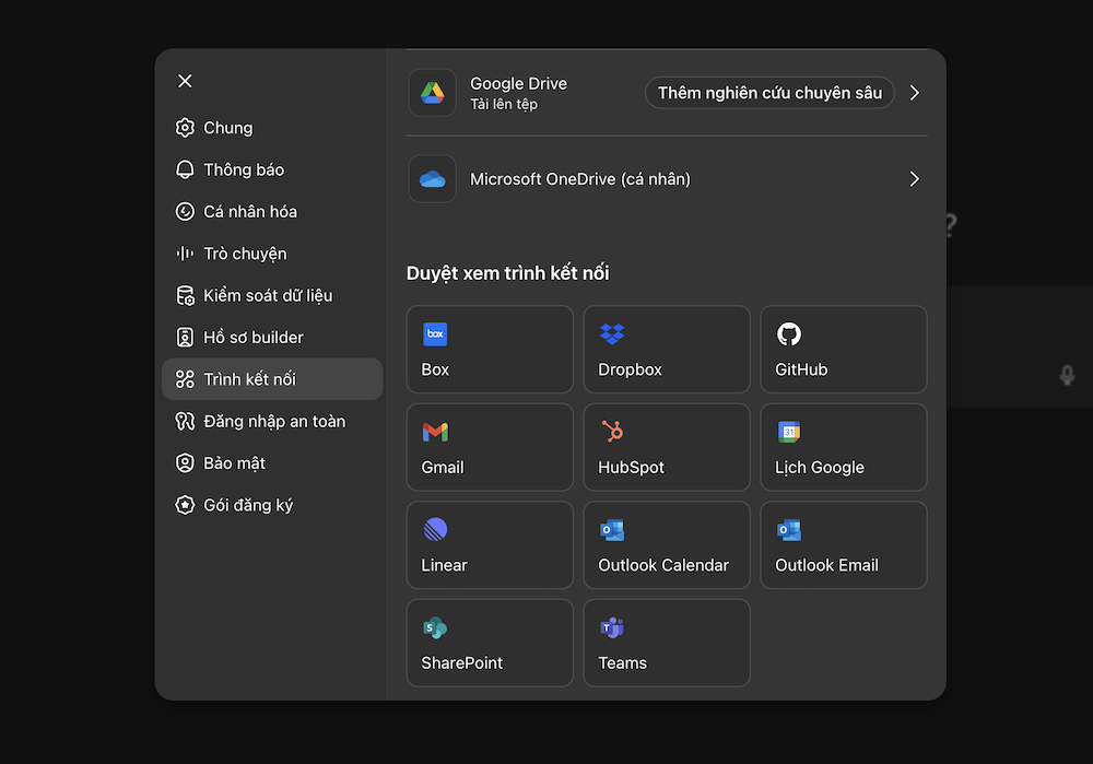 Chatgpt ra mắt trình kết nối ứng dụng – trợ lý gom dữ liệu & giao việc 1 Trinh ket noi voi cac ung dung cua chatgpt