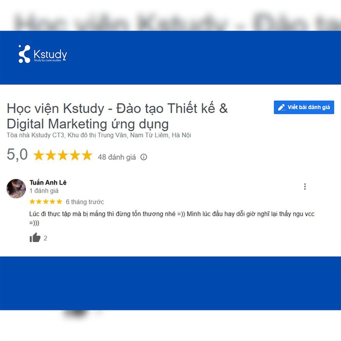 Feedback học viên Kstudy 14