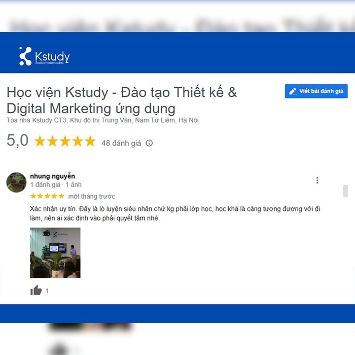 Feedback học viên Kstudy 15