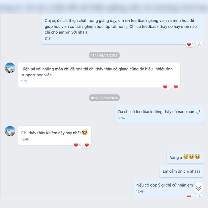 Feedback học viên Kstudy 13