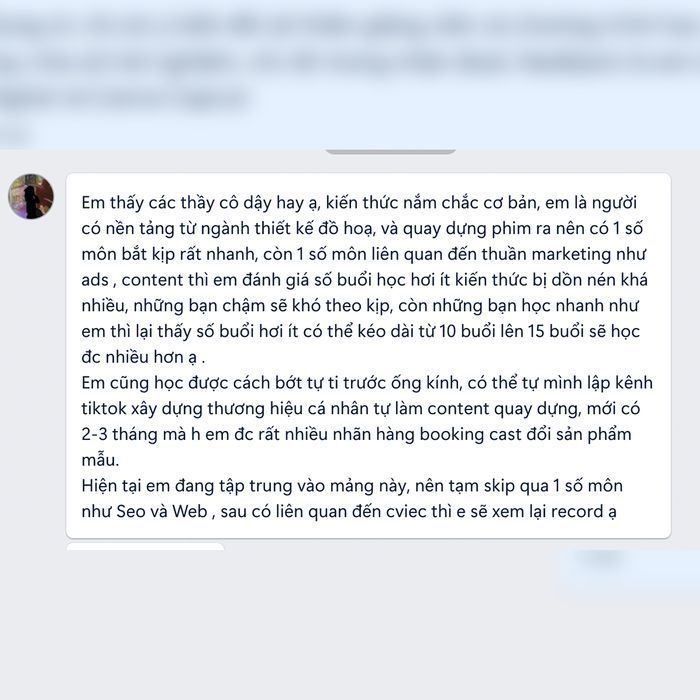 Feedback học viên Kstudy 8